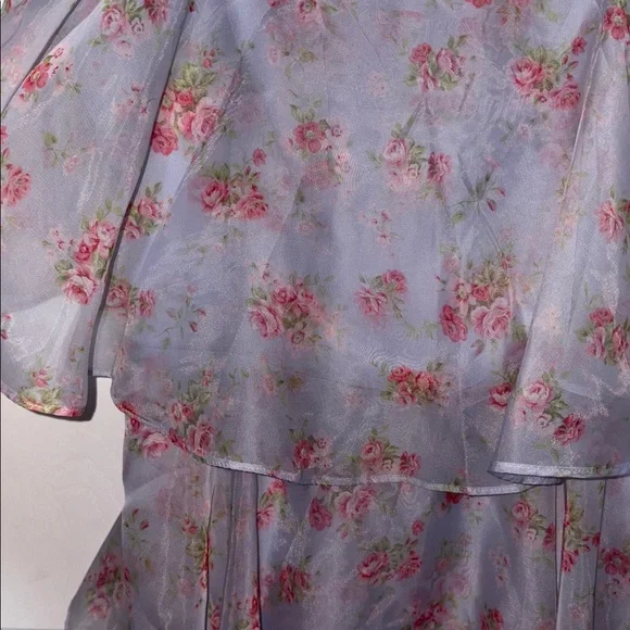 Abercrombie & Fitch Organza Tiered Mini Dress - Picture 7 of 8